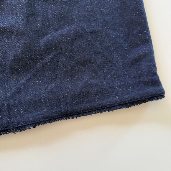 Banana Republic-Navy Blue-Wool Blend-Tweed-Speckled-Fringe-NWT-Sheath Dress-12 P - Picture 14 of 16